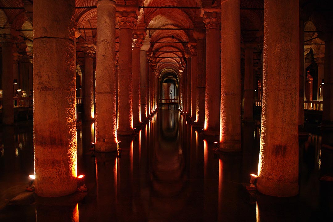 The Basilica Cistern in Istanbul