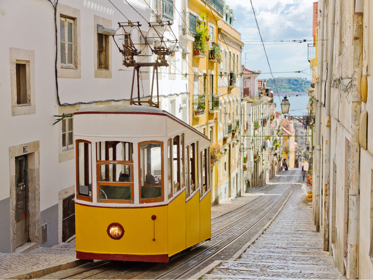 A tram in Portugal